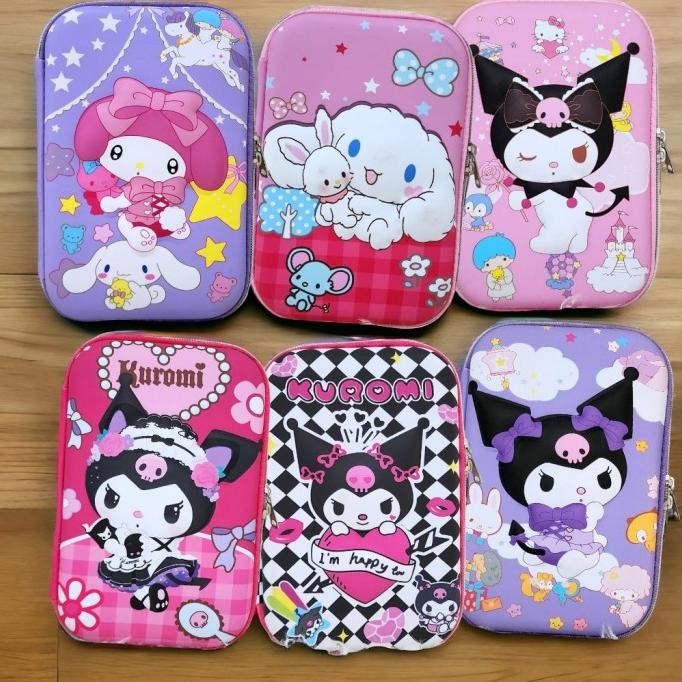 

tempat pensil cinnamoroll hardcase kotak pensil kuromi melody import