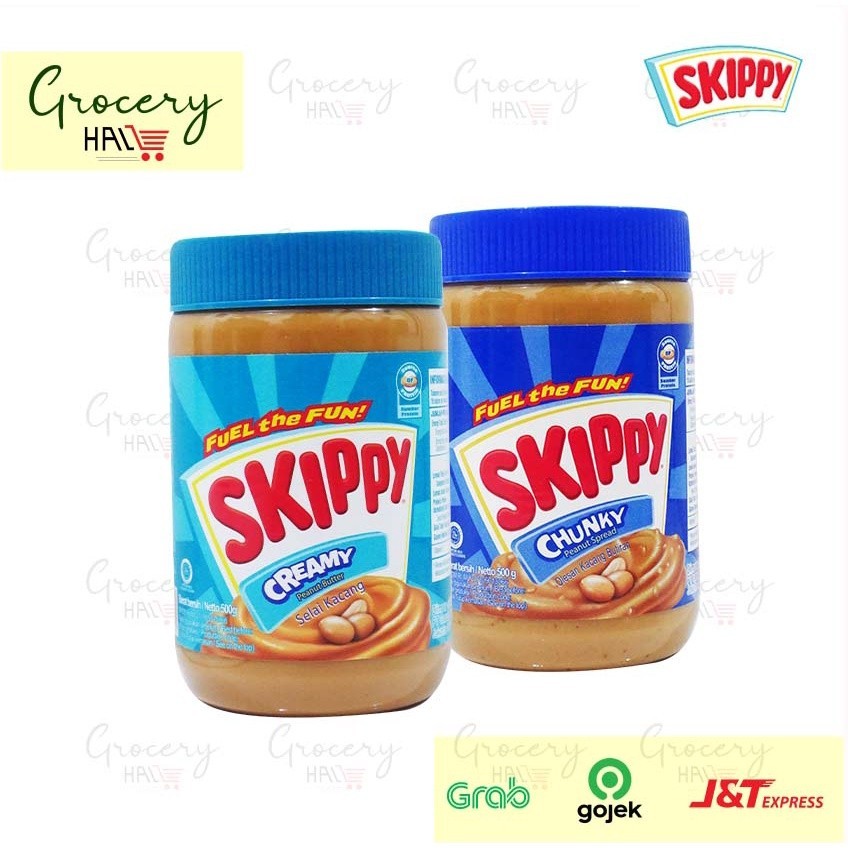 

SKIPPY PEANUT BUTTER 500 GRAM - PEANUT BUTTER CHUNKY - PEANUT BUTTER CREAMY - SELAI KACANG SKIPPY