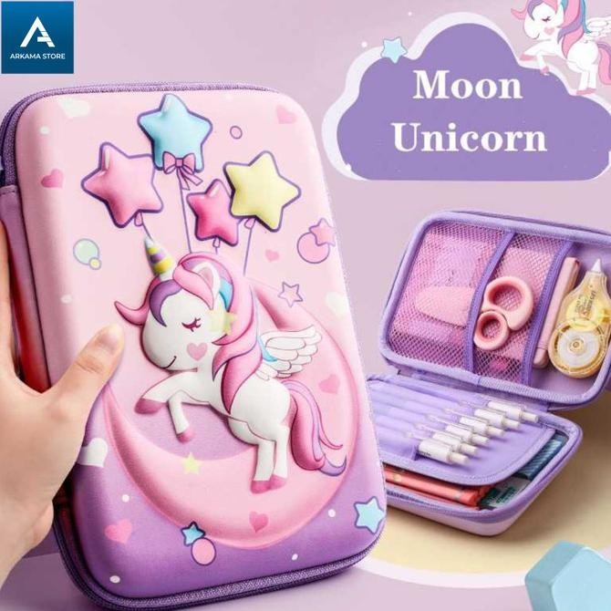 

tempat pensil anak perempuan unik unicorn tas pencil case pouch