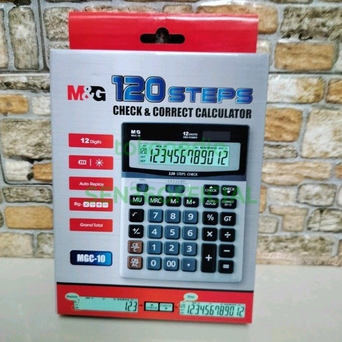 

M&G KALKULATOR 12 DIGITS/MGC-10/120 STEPS CHECK & CORRECT CALCULATOR