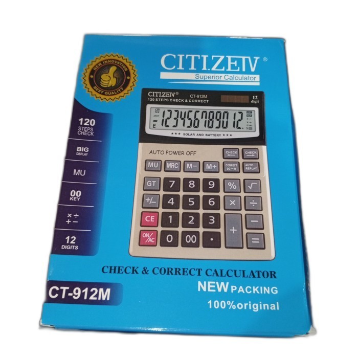 

KALKULATOR CT 912/712 BESAR KOMPLIT
