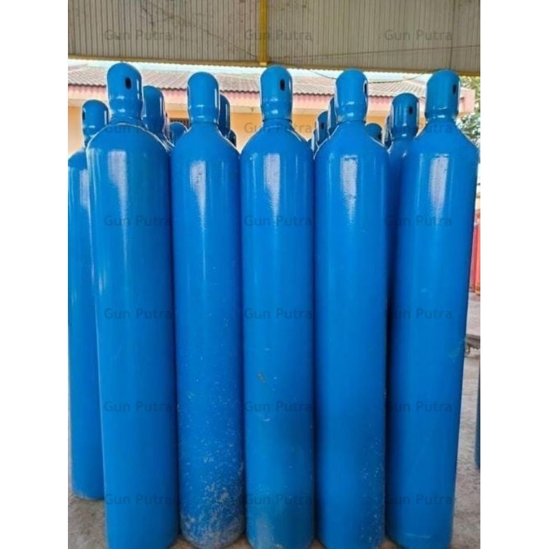 Tabung Oksigen 6m3 Full Isi Tanpa Regulator Tanpa Troli