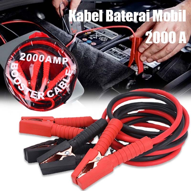 Kabel Jamper Aki Mobil Jemper Aki Mobil Alat Jemper Aki Kabel Aki Mobil Meteran 4 Meter 2000amp