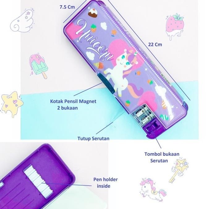 

Kotak pensil magnet unicorn