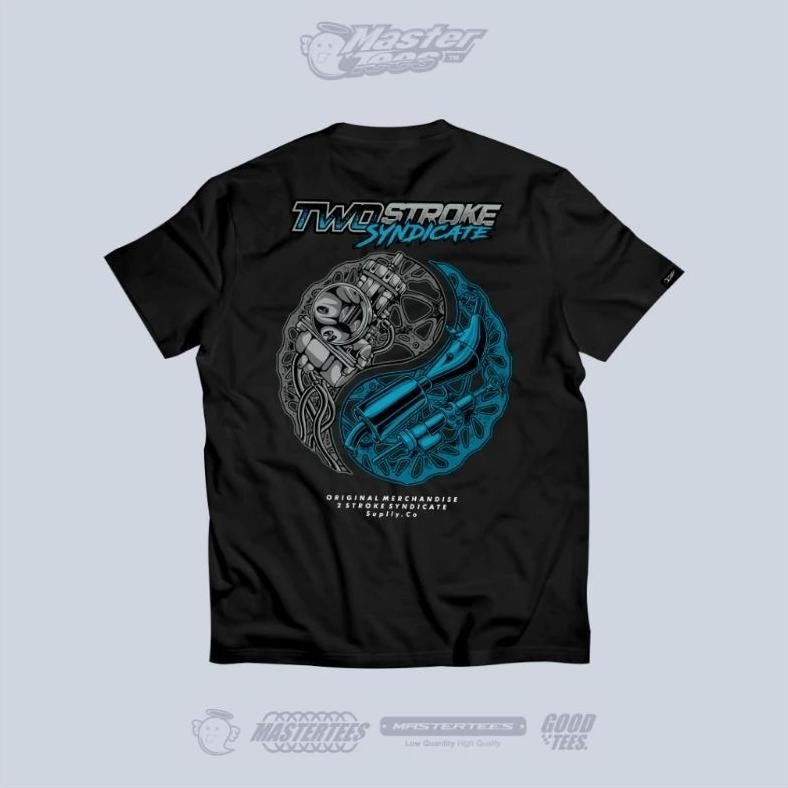 Promo Kaos Two Stroke Syndicate Yinyang Tshirt 2Stroke Syndicate Baju Anak Dewasa Pria Wanita