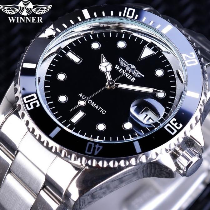 Jam Tangan Pria Original Automatic Movement Sporty Winner