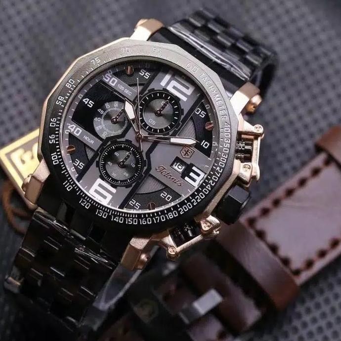Jam Tangan Pria Tetonis Rantai Paket Garansi 1 Tahun