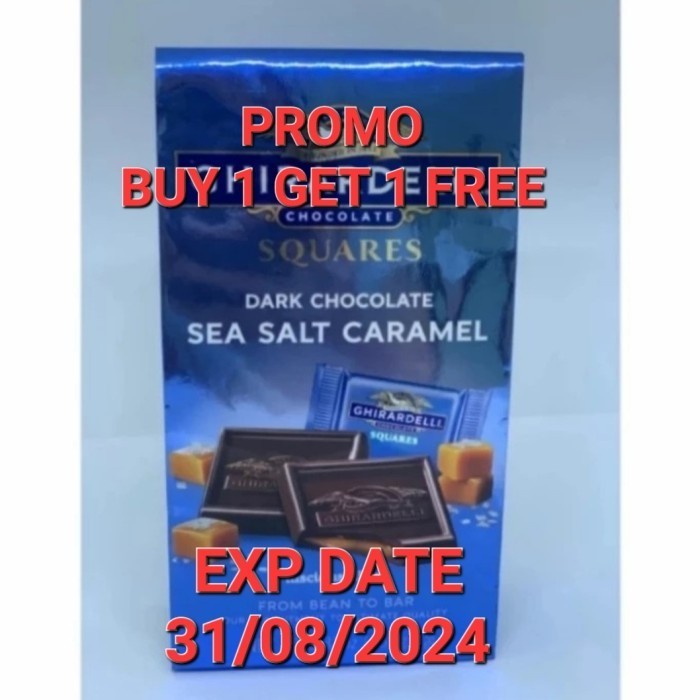 

Ready GHIRARDELLI Bag Dark Chocolate Sea Salt Caramel 5,32 oz