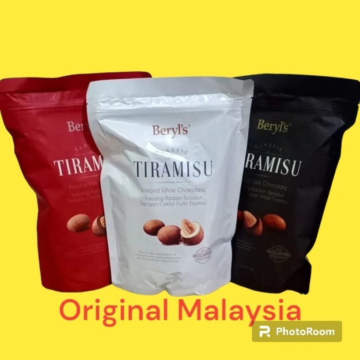 

Ready Beryl's Classic Tiramisu Almond Pouch 300gr/Berlys Chocolate coklat
