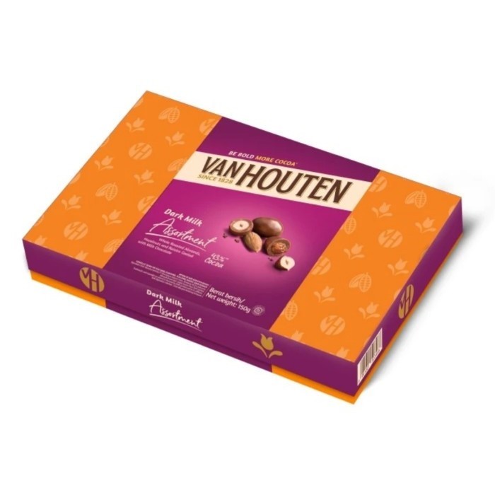 

Ready Coklat Van Houten Almond Assortment Vanhouten Dark Milk Chocolate Box