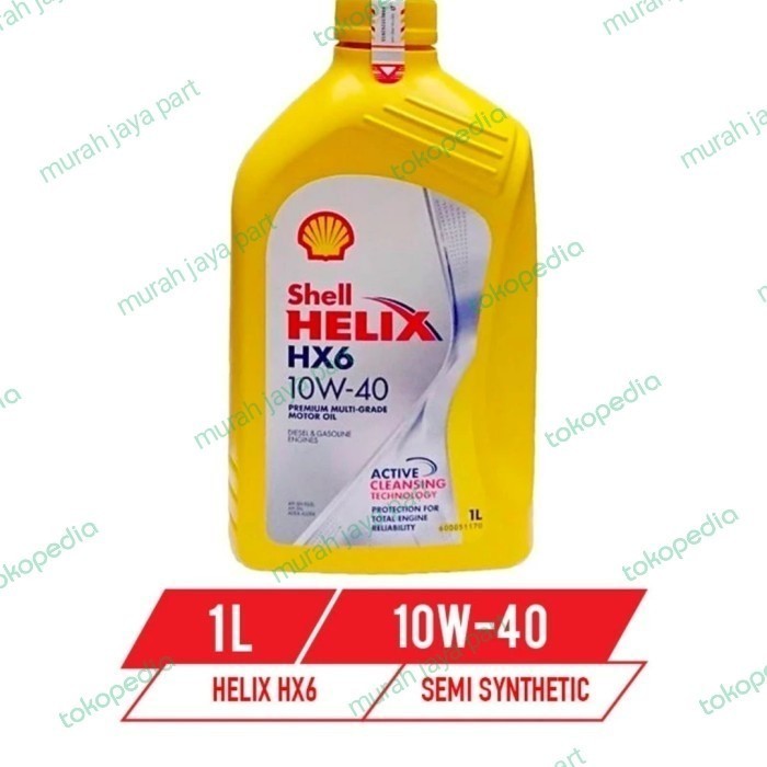 OLI SHELL HELIX HX6 1 LITER ( ORIGINAL )