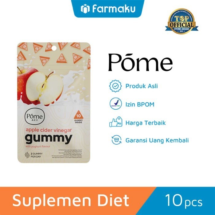 

Sale Pome Apple Cider Vinegar With Yogurt - Supplement Diet 10 Gummy