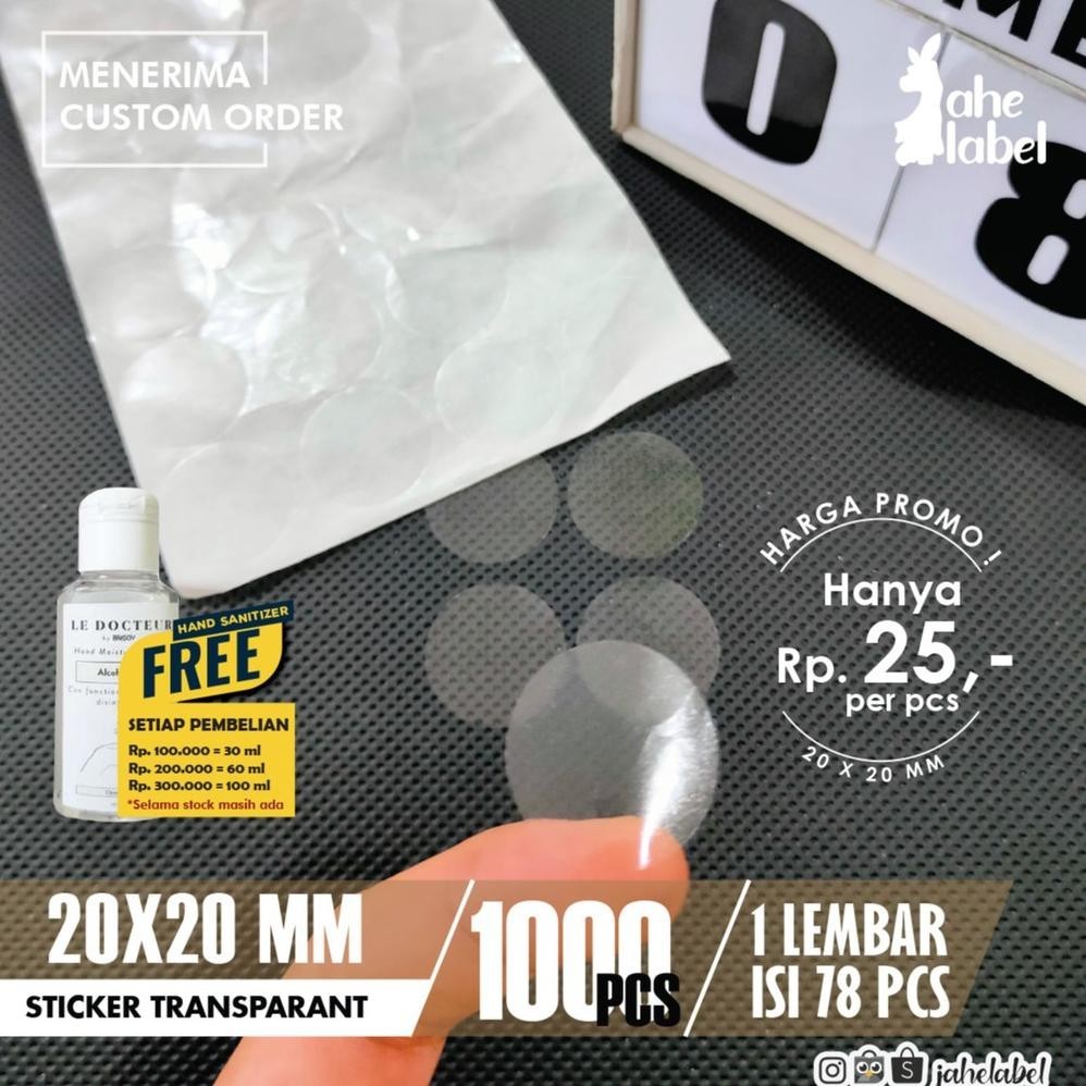 

TGH STICKER STIKER SEGEL 2x2 , STIKER STICKER POLOS 2X2 , STICKER BULAT STIKER 2x2 1000 PCS TERLARIS