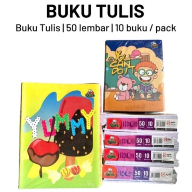 

Murah 1Pak 10Pcs Buku Tulis Pendek 50Lbr Dodo Cod