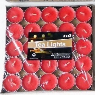 SALE LILIN TEALIGHT WARNA/LILIN TEALIGHT ISI 50PCS/LILIN TANPA AROMA WARNA