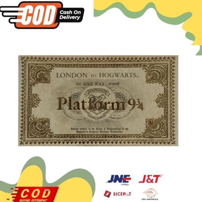 

BISMILLAH HPTB TICKET BUS HARRY TIKET BIS PLATFOM 93/4 LONDON HOGWARTS BOOKMARK PEMBATAS BUKU KARTU E.COS DP30