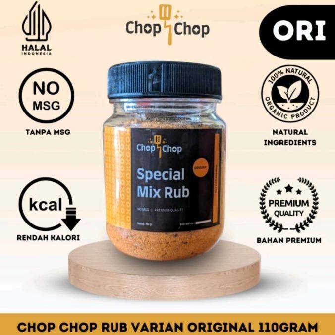 

Chop chop Special Mix Rub, bumbu marinasi serbaguna non MSG, rendah ka OS17