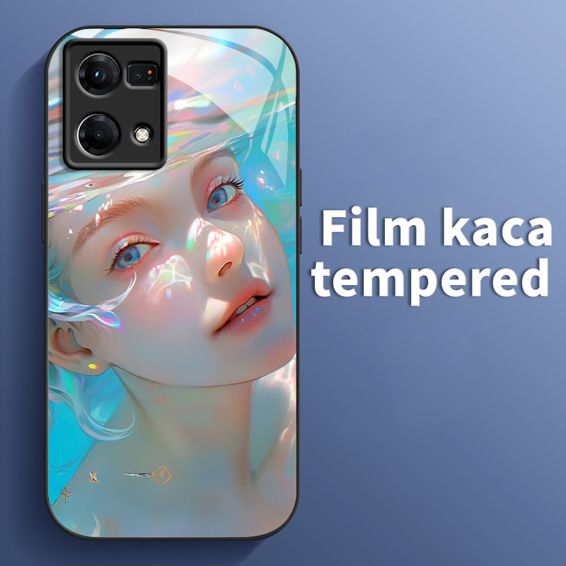 Casing Hp Untuk OPPO Reno 7 4G Reno 8 4G Reno 8T 4G Case Casing cermin kecantikan Softcase Hp Siliko
