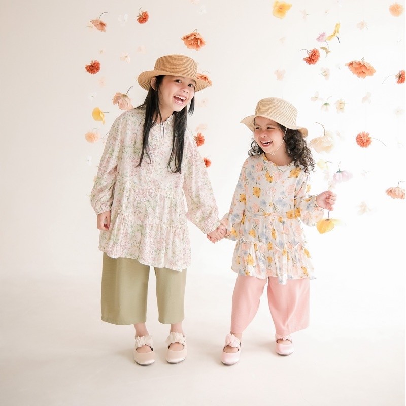 Little Darra - Imara Set | setelan muslim anak perempuan 1-8 tahun | tunik anak | one set anak perem