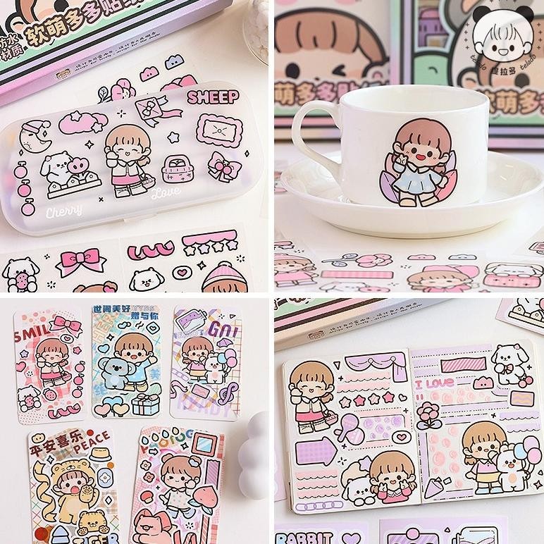 

se-7 Stiker Tahan Air Kartun Momo Baru 72 Lembar Pilihan Warna-warni Cocok untuk Anak-anak dan Dewasa dhiajeng label DT189 FBStore Sale