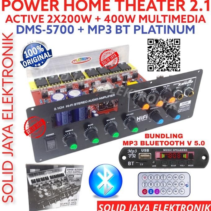 Power Aktif Home Theater 2.1 Echo Dms5700 Dms 5700 Dms-5700 Platinum Fristaliashop