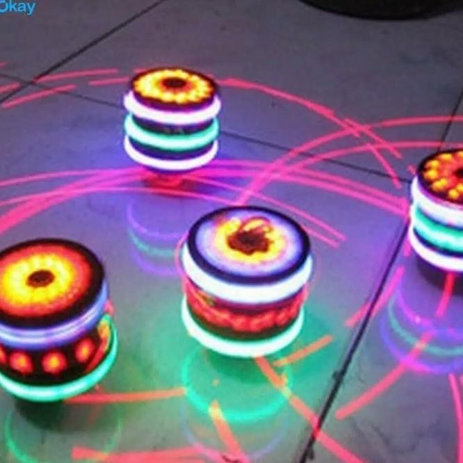 Mainan Gasing + Lagu Gyroscope Lampu Lase Led Untuk Edukasi Anak