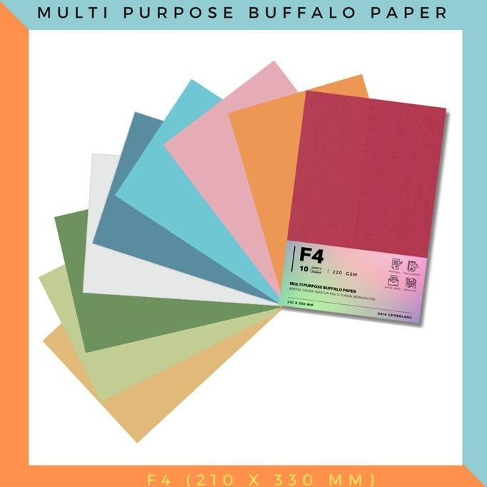 

hqu Kertas Karton Cover Buffalo A4 / F4 220 gsm