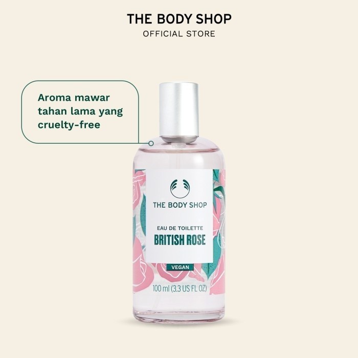The Body Shop British Rose Eau De Toilette Parfum EDT 100ml