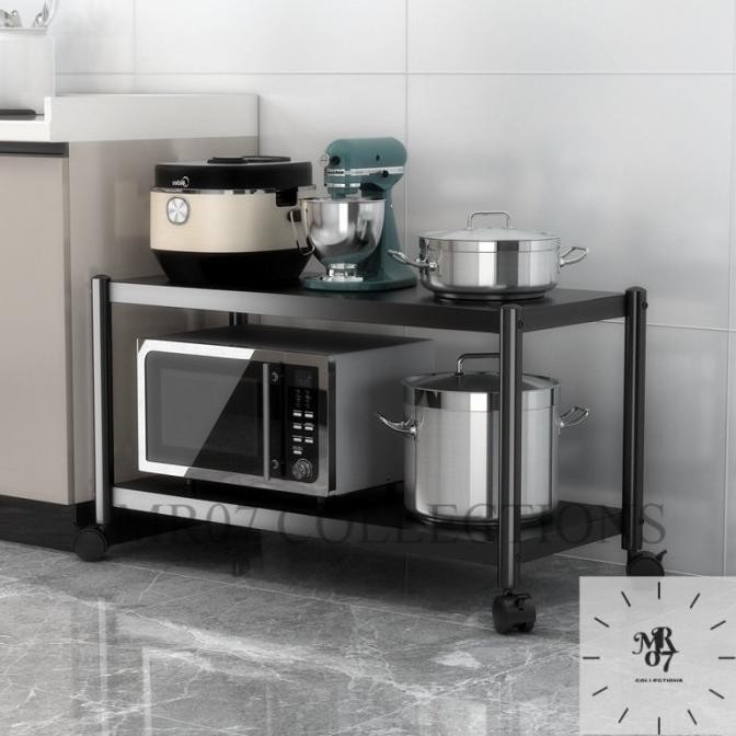 Rak Dapur Serbaguna/Kitchen Set Alumunium/Meja Kitchen Oven 2 susun