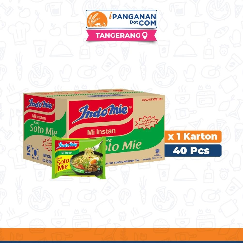 

Mie Instan Indomie Soto 70 Gr 1 Karton ISI 40'PCS /A601