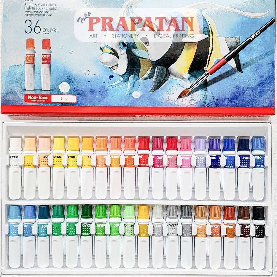 

Joyko Watercolor Set 36X6Ml | Cat Air Set
