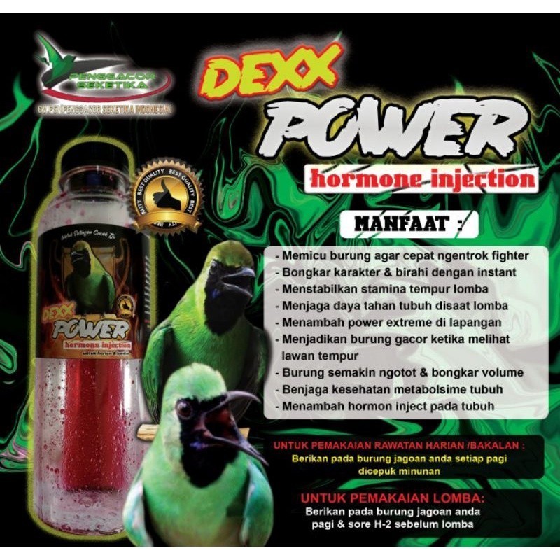 dexx power cucakijo makanan minuman burung cucak ijo trucuk kenari pleci Lampam ID