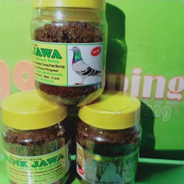 kamlang jawa merpati jamu herbal obat vitamin burung pos 200gr Lampam ID