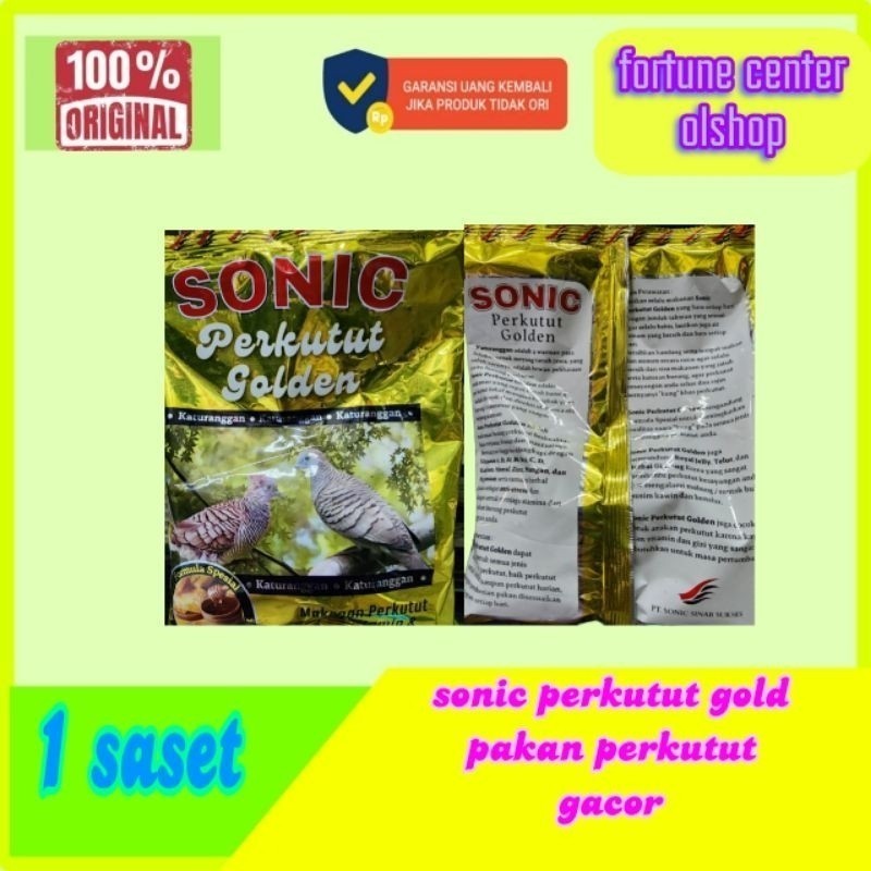 sonic perkutut golden 350 gr makanan burung perkutut spt ponik perkutut gold Lampam ID