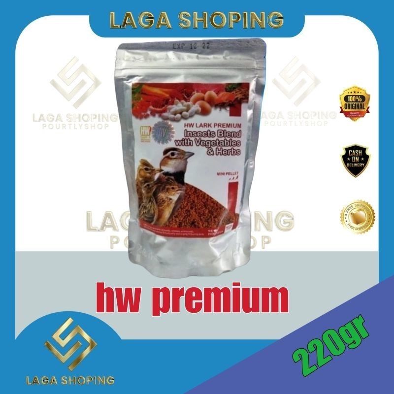 SUPER HW lark premium voer burung pleci branjangan 220gr Lampam ID