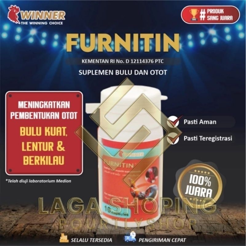 Furnitin winner doping vitamin ayam serak obat ayam vitamin bulu suplemen penguat otot saraf kuat pu