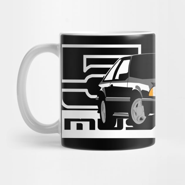 1991 93 Mug Kopi Mustang GT Fox 1991 93 Mustang GT Fox Coffee Mug