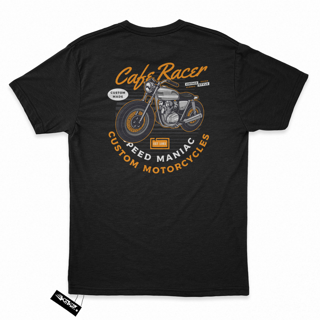 Kaos keren Cowo Cewe MOTOR Cafe Racer Custom Motorcycles - Unisex Cotton Combed 30s