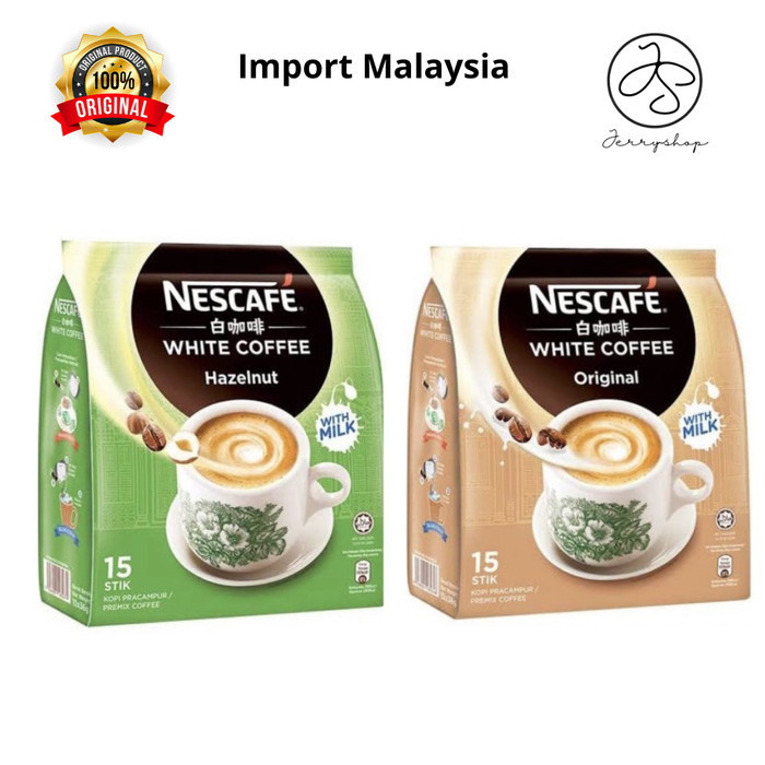 

Nescafe White Coffee Original & Hazelnut With Milk Malaysia