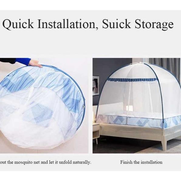 kelambu nyamuk tenda jaring anti nyamuk kasur tempat tidur 150 x 200