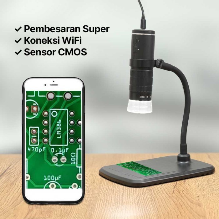 Kamera Mikroskop Servis Hp Wifi Digital Microscope Endoscope 1000 X