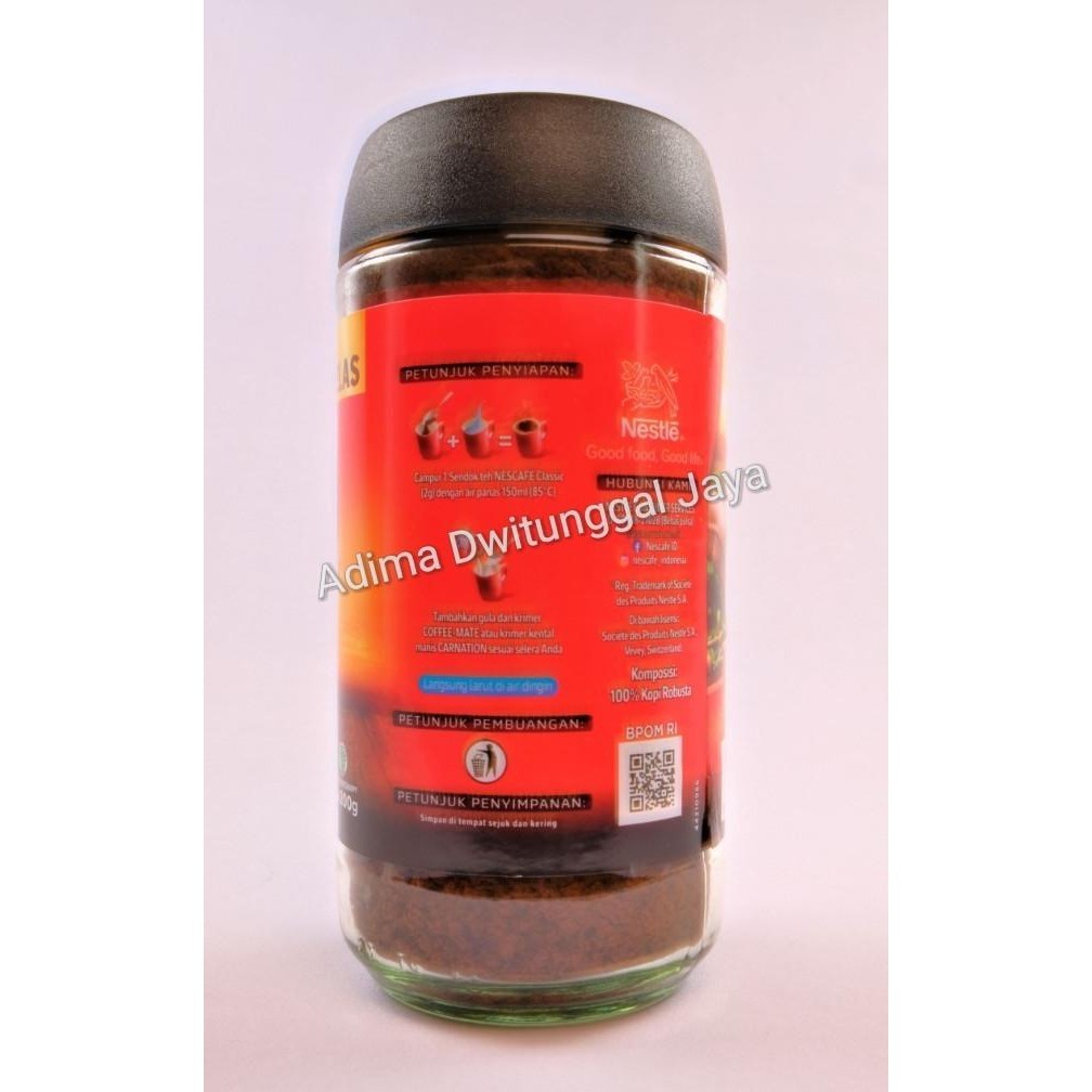 

Nescafe Classic Bottle 200 Gr / Nescafe Kopi Instan / Kopi Instan
