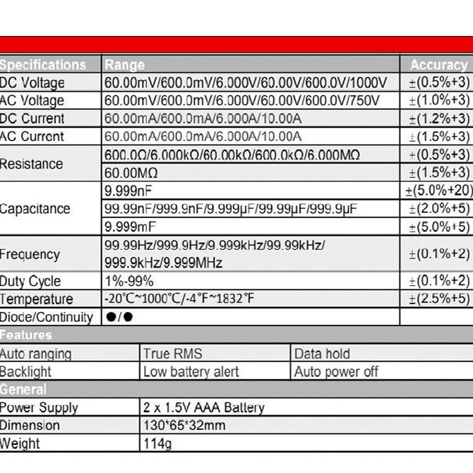 AVOMETER DIGITAL ZOTEK ZT102 / MULTITESTER DIGITAL ZT102 ORIGINAL