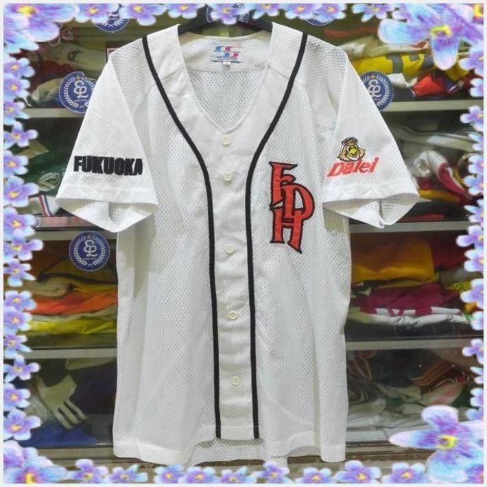 [ELJ] JERSEY BASEBALL FUKUOKA DAIEI VINTAGE 90S ORIGINAL