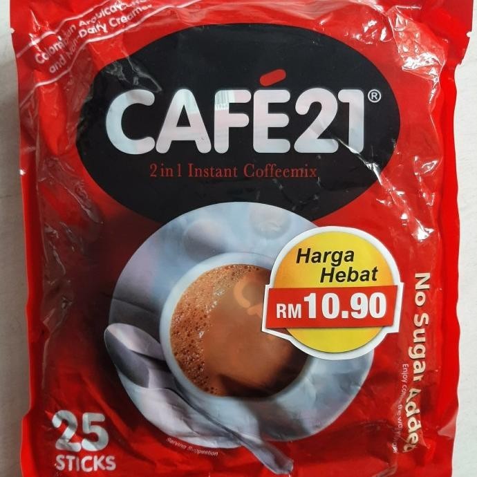

Cafe21 2 In 1 Instant Caffemix / Cafe 21 Tanpa Gula ( No Sugar Added )