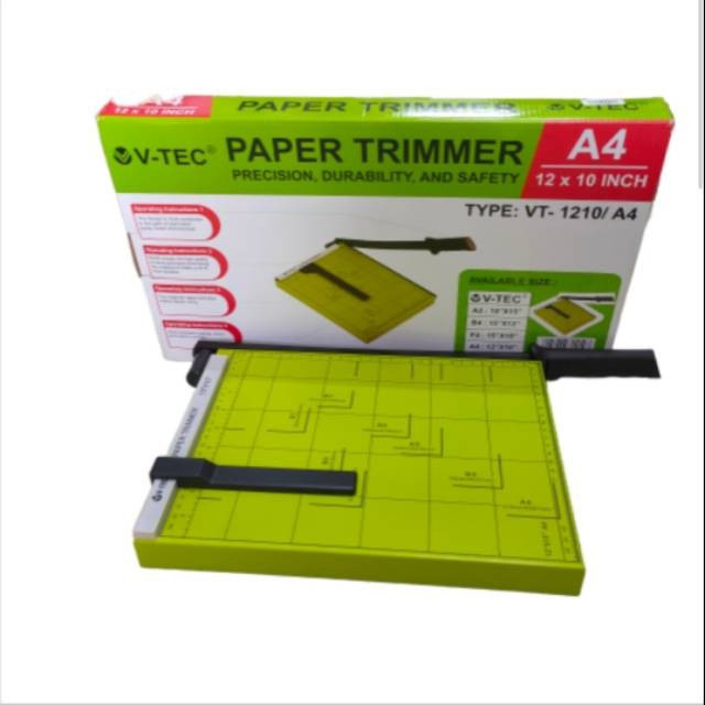 

READY >> V-TEC ALAT PEMOTONG KERTAS BESI A4 F4 PAPER CUTTER / TRIMMER / PISAU POTONG KERTAS PALING
