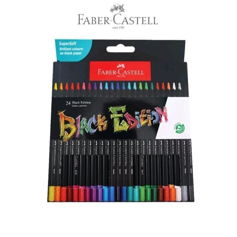 

BACK TO SCHOOL PENSIL WARNA 24 BLACK EDITION FABER CASTELL 116424