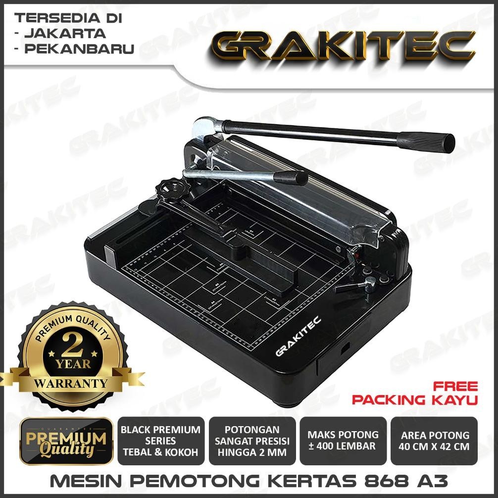 

READY >> MESIN THICK LAYER PAPER CUTTER A3 868 DAN A4 868 - MESIN PEMOTONG KERTAS 1 RIM