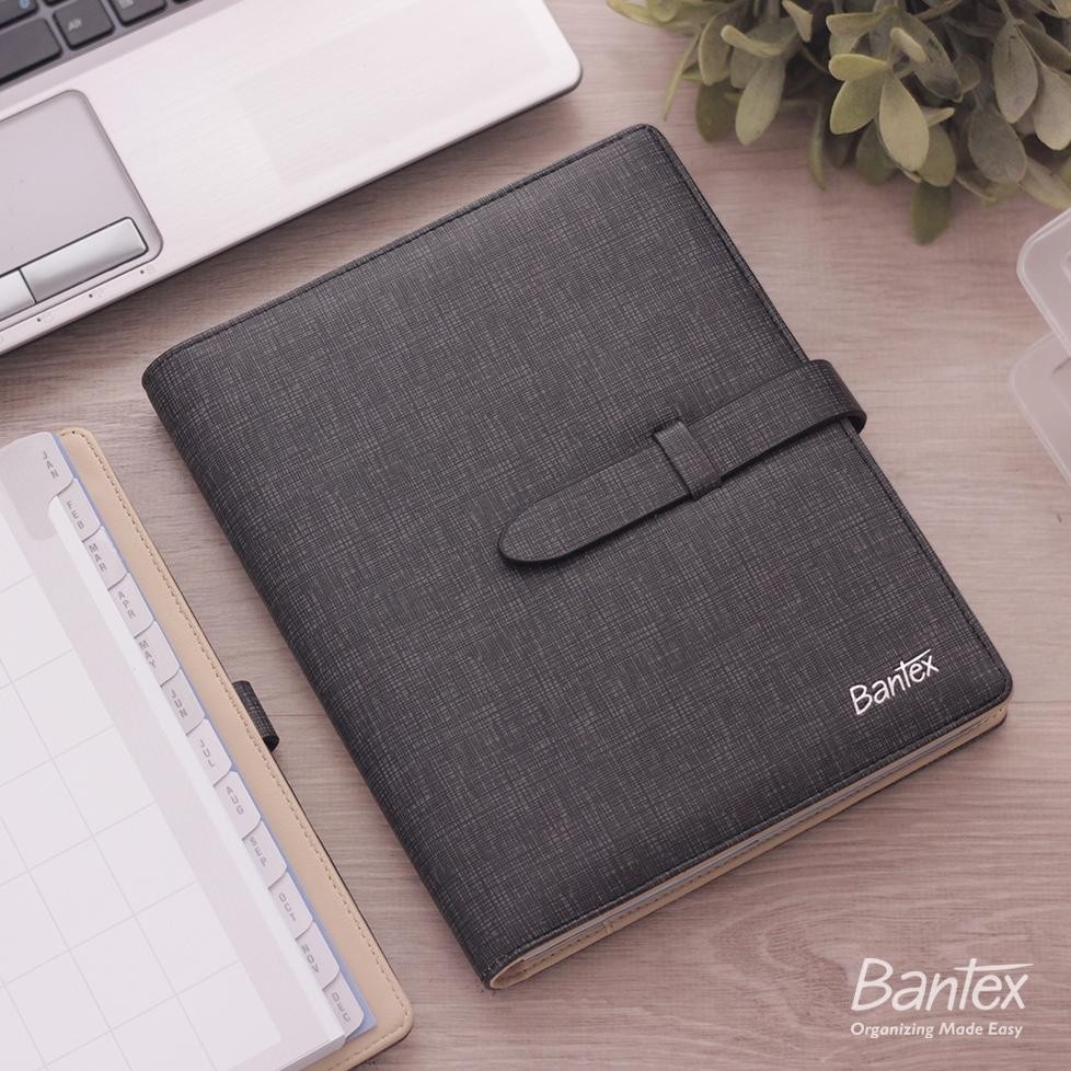 

BACK TO SCHOOL BUKU AGENDA PLANNER COVER KULIT BLACK LEATHER DIARY BANTEX - 7492 10