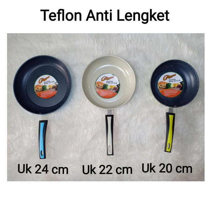 Teflon/Wajan Calypso Uk 20 Cm Penggorengan Anti Lengket Tanpa Minyak